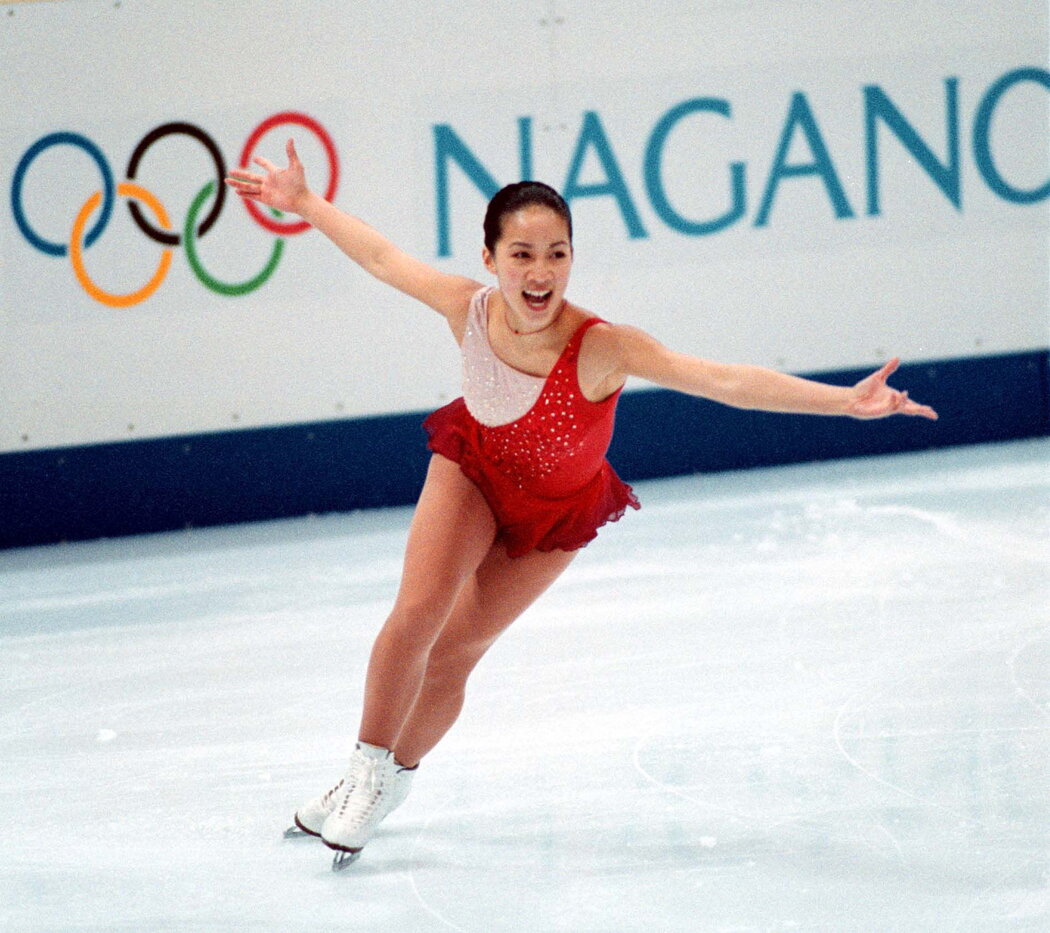 关颖珊在1998年长野奥运会上表演短节目