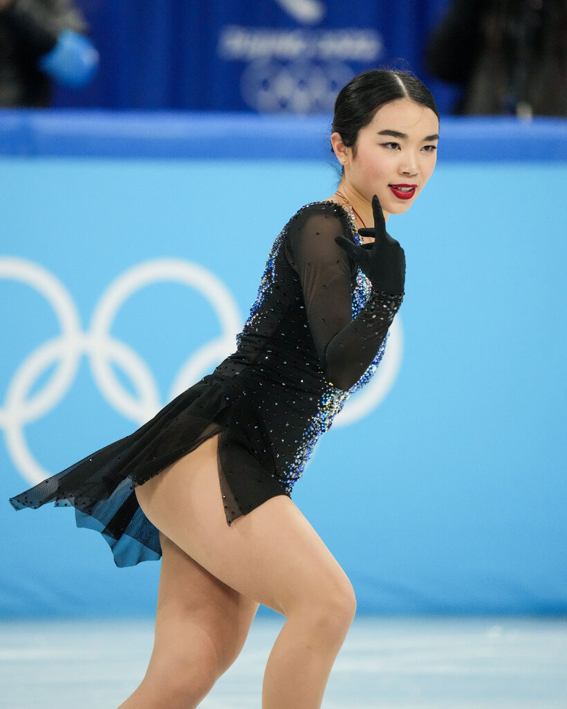陈楷雯在北京奥运会团体赛女子短节目比赛中获得第五名