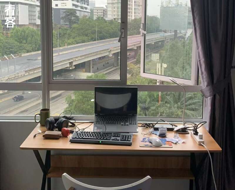 杨峰在马来西亚租的房间